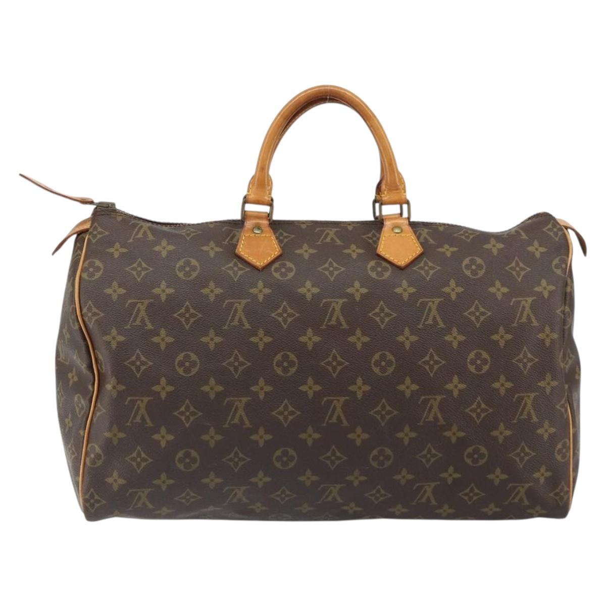 LOUIS VUITTON Monogram Speedy 40 Hand Bag M41522 LV Auth yk19864