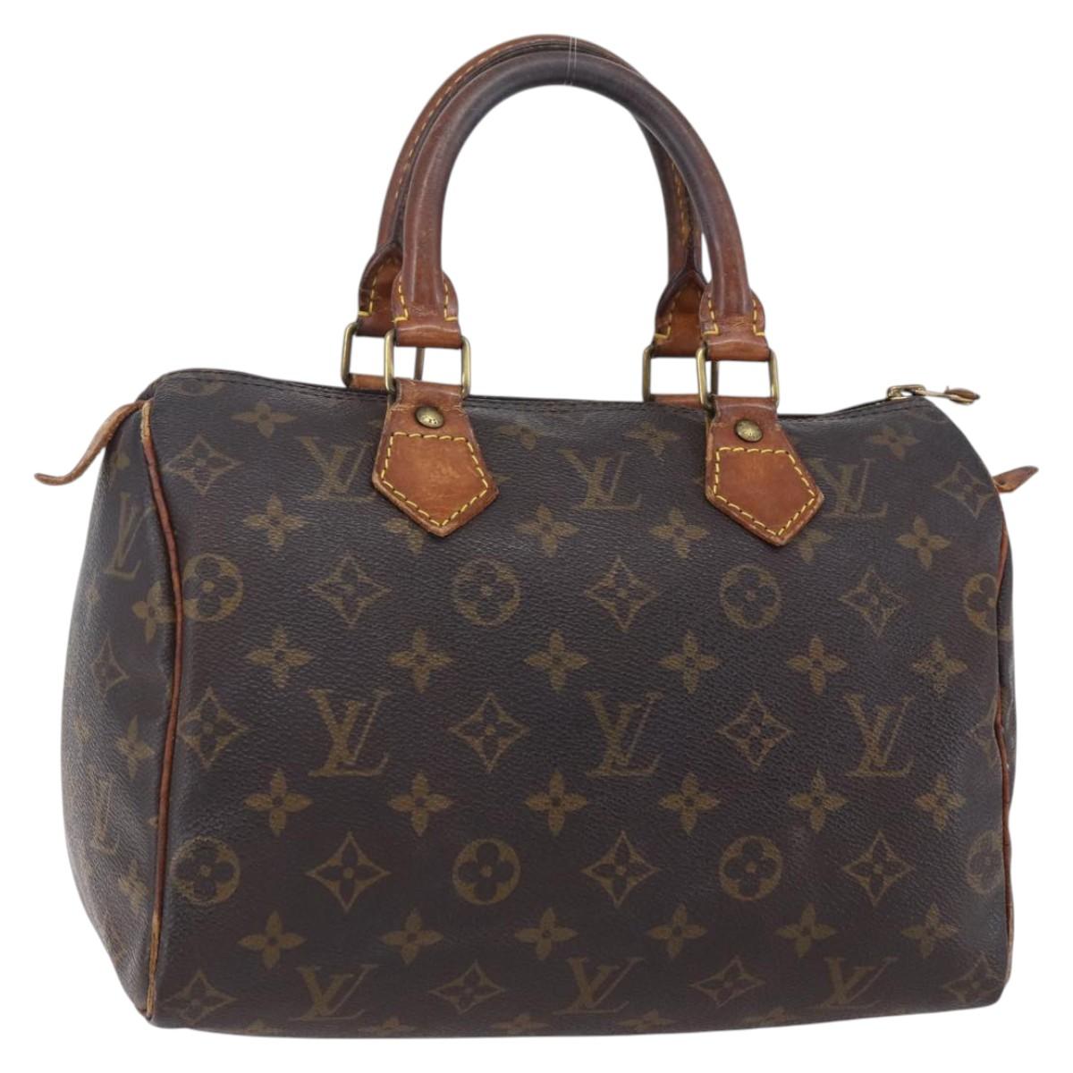 LOUIS VUITTON Monogram Speedy 25 Hand Bag M41528 LV Auth yk19867