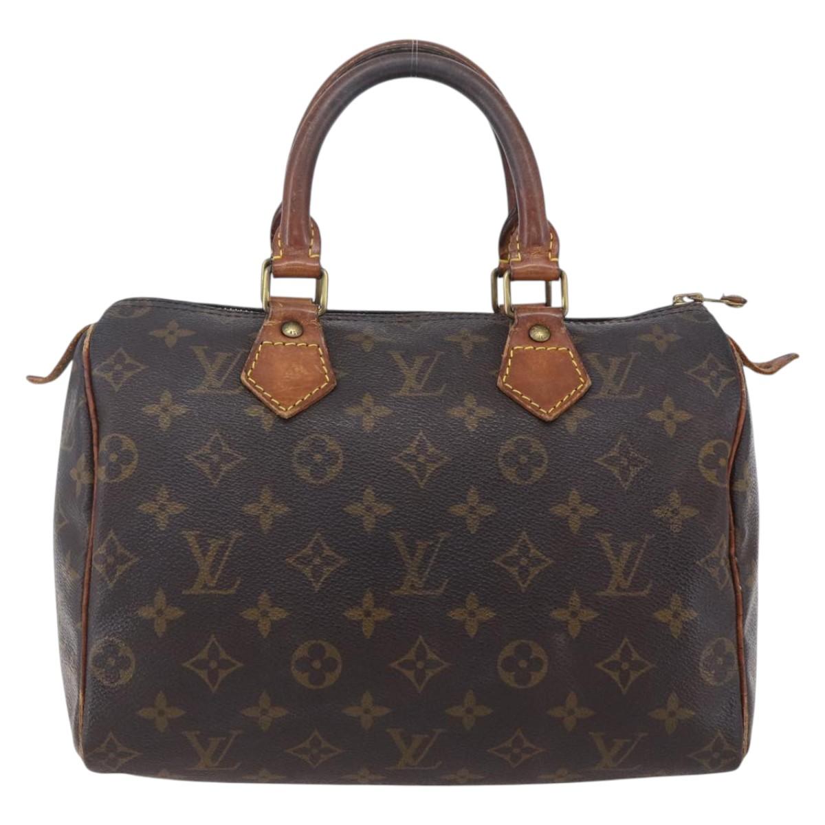 LOUIS VUITTON Monogram Speedy 25 Hand Bag M41528 LV Auth yk19867