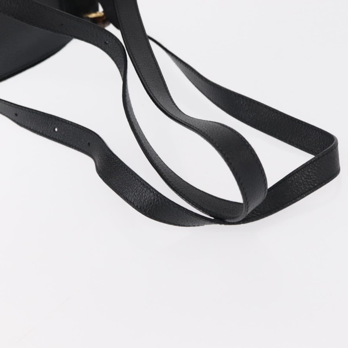 GUCCI Bamboo Backpack Suede Black Gold 003 1705 0030 Auth yk19868