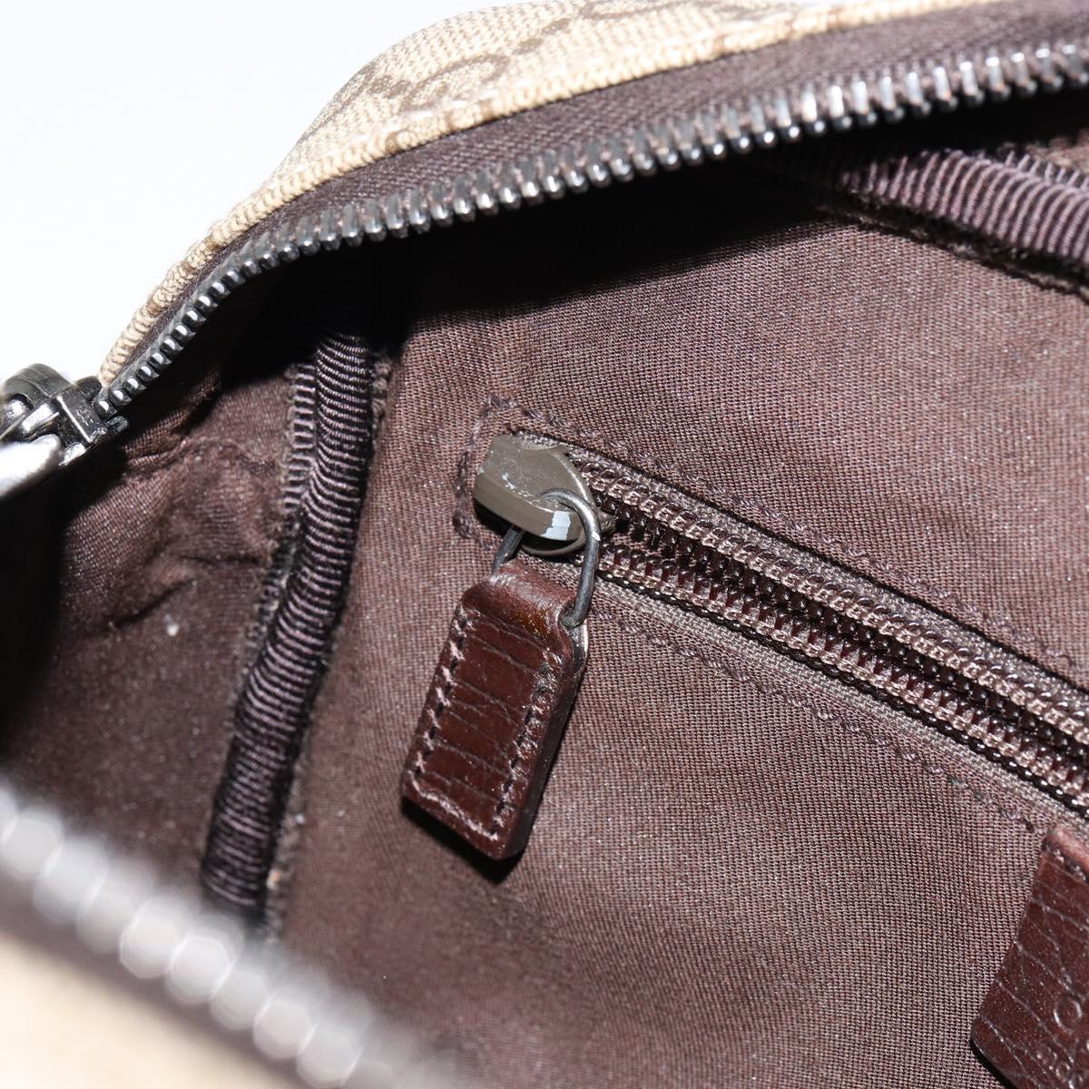 GUCCI GG Supreme Shoulder Bag PVC Beige Silver 114291 Auth yk19871