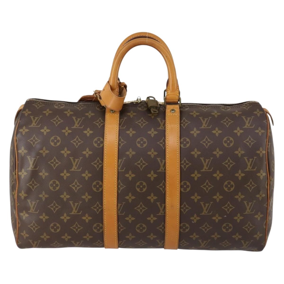 LOUIS VUITTON Monogram Keepall 45 Boston Bag M41428 LV Auth yk19874V