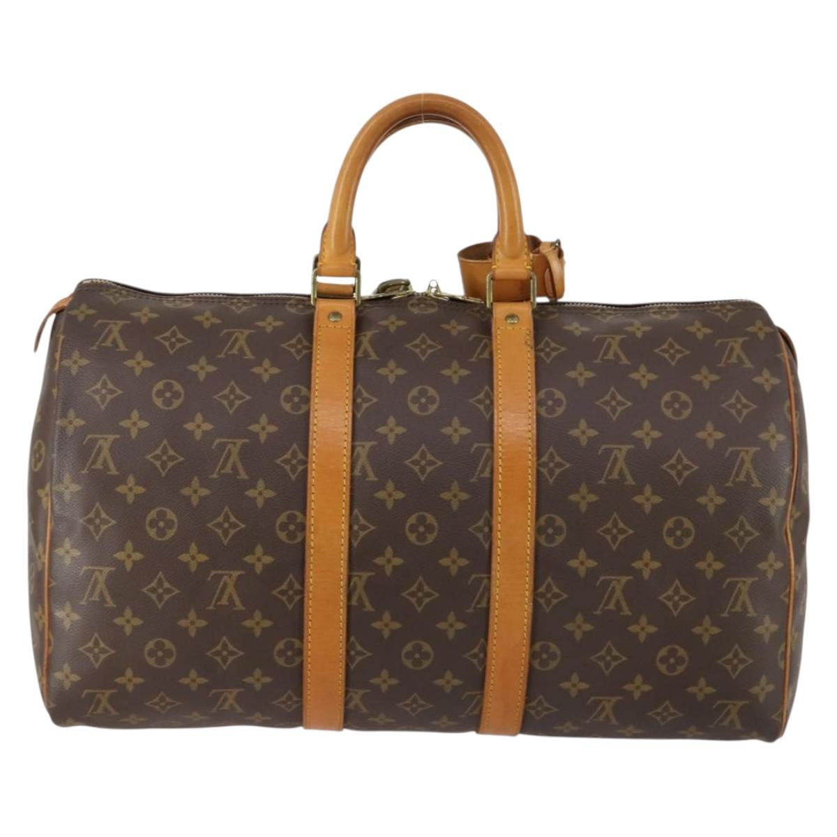 LOUIS VUITTON Monogram Keepall 45 Boston Bag M41428 LV Auth yk19874V