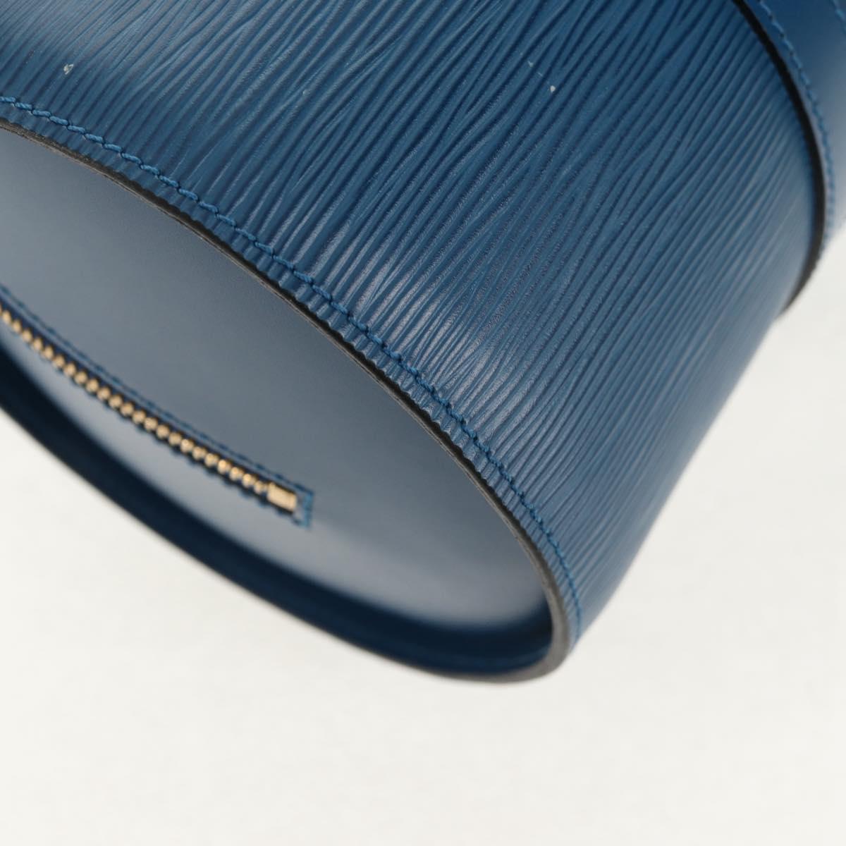 LOUIS VUITTON Epi Soufflot Hand Bag Blue M52225 LV Auth yk19884A