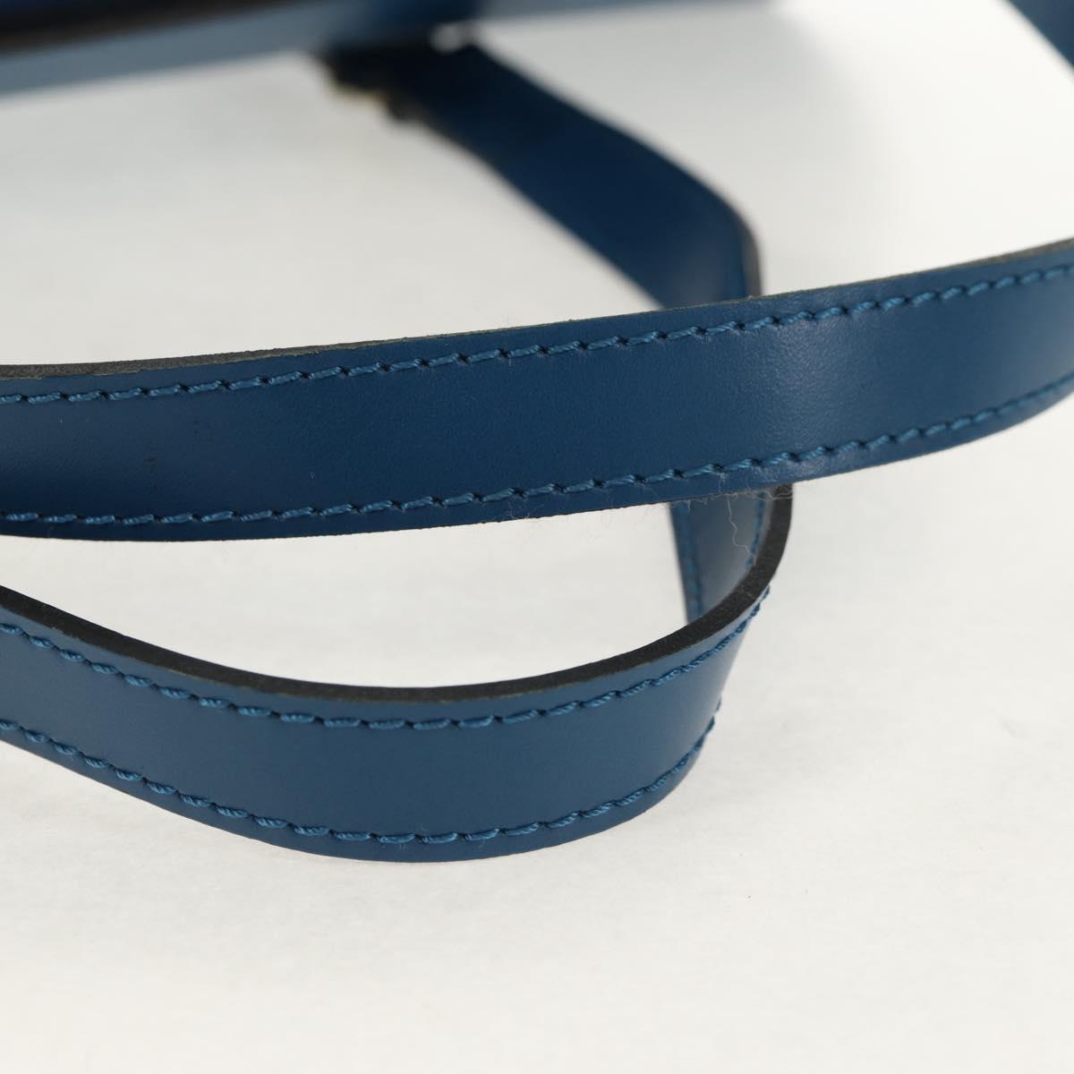 LOUIS VUITTON Epi Soufflot Hand Bag Blue M52225 LV Auth yk19884A