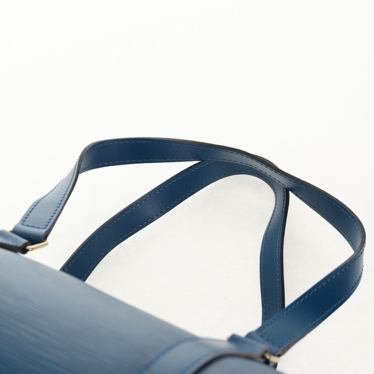 LOUIS VUITTON Epi Soufflot Hand Bag Blue M52225 LV Auth yk19884A