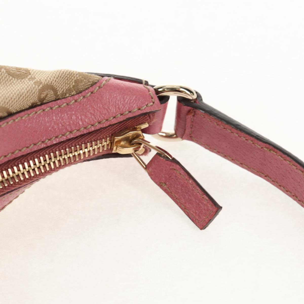 GUCCI GG Canvas Shoulder Bag Beige Gold 153010 Auth yk19887V