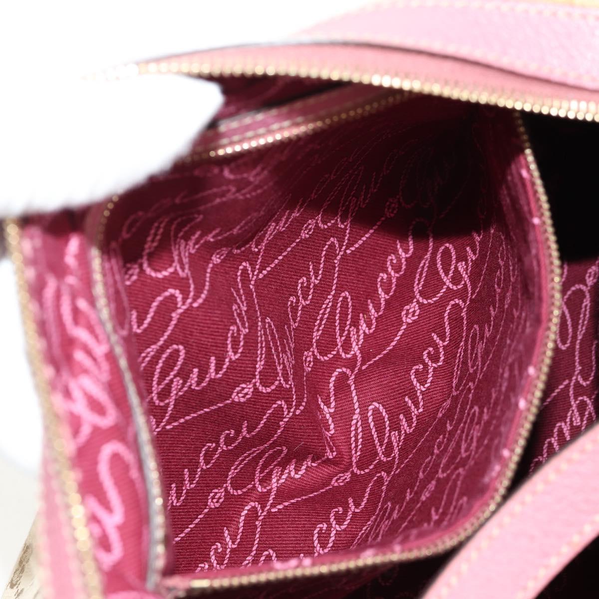 GUCCI GG Canvas Shoulder Bag Beige Gold 153010 Auth yk19887V