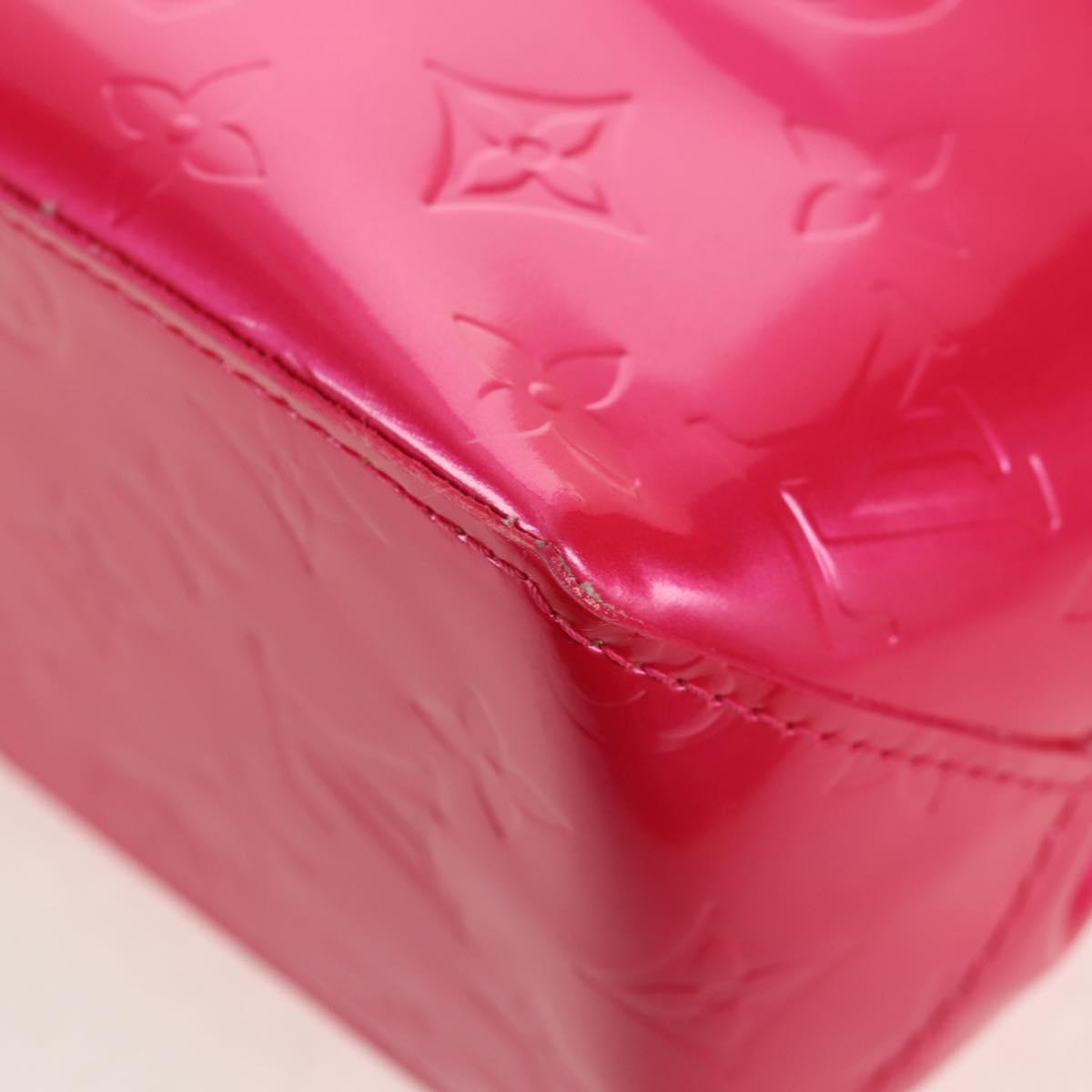 LOUIS VUITTON Monogram Vernis Reade PM Bag Fuchsia Pink M91221 LV Auth yk19889A