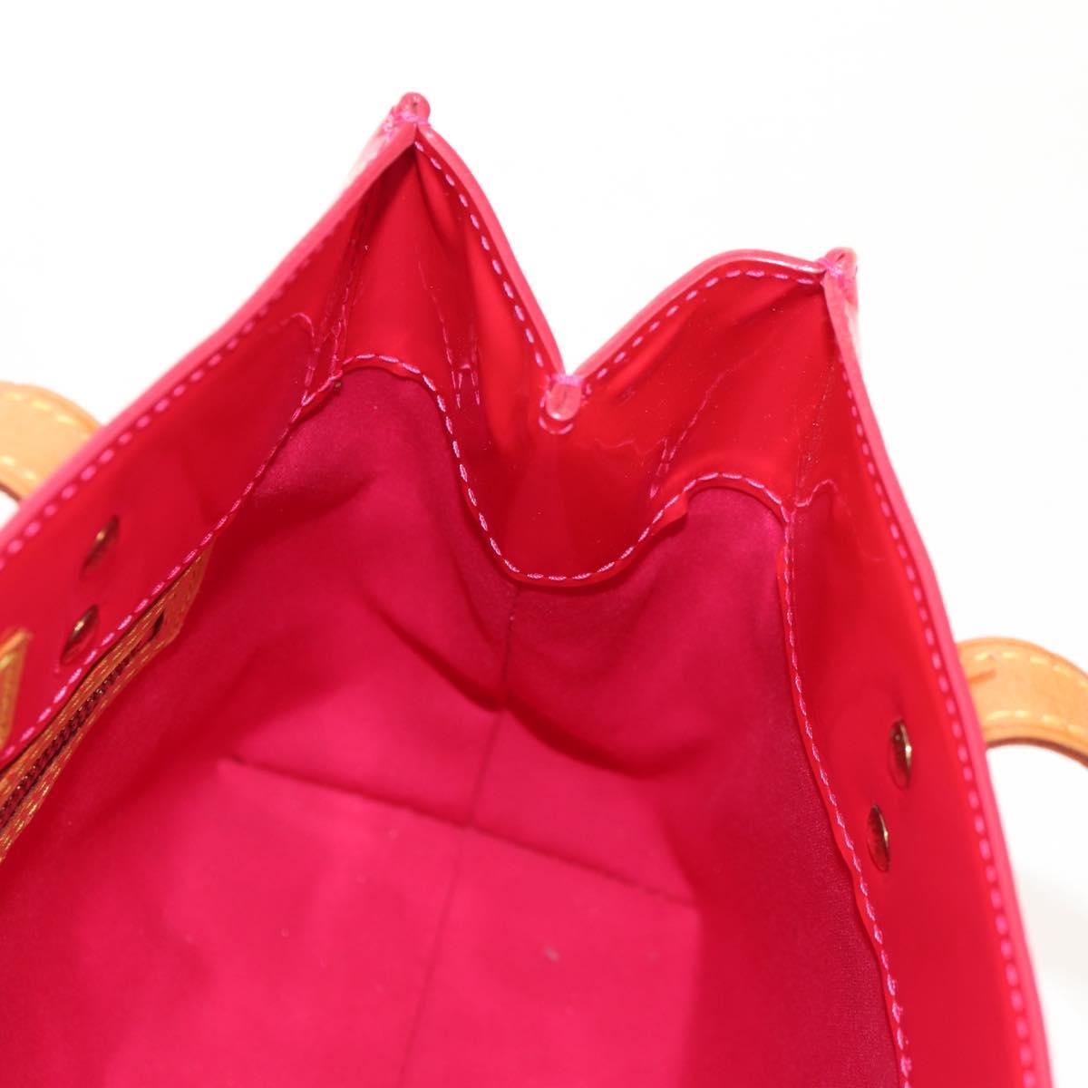 LOUIS VUITTON Monogram Vernis Reade PM Bag Fuchsia Pink M91221 LV Auth yk19889A