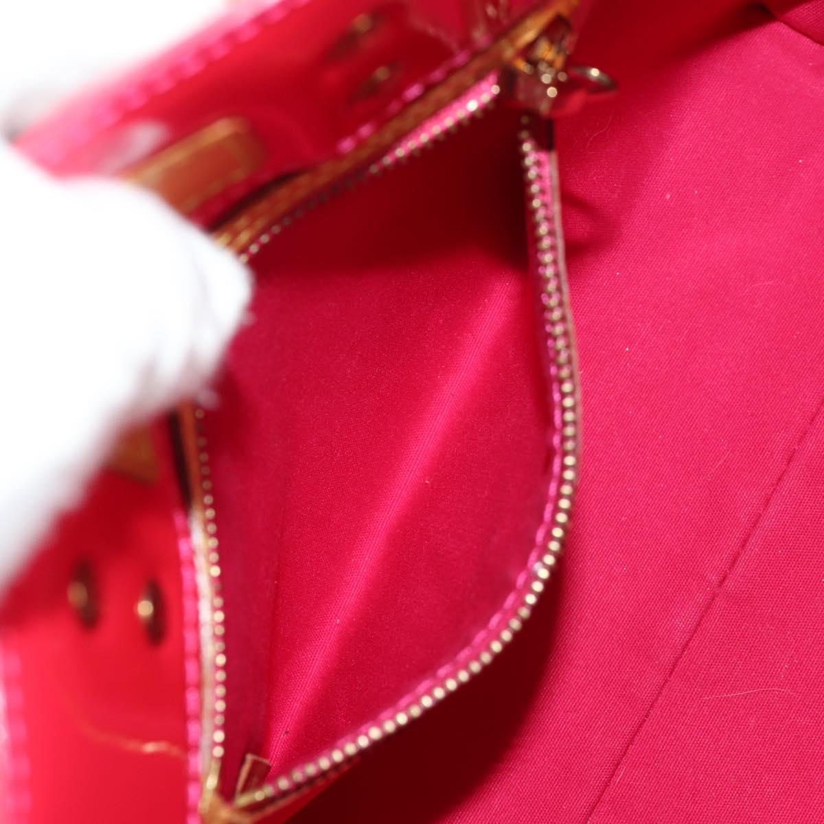 LOUIS VUITTON Monogram Vernis Reade PM Bag Fuchsia Pink M91221 LV Auth yk19889A