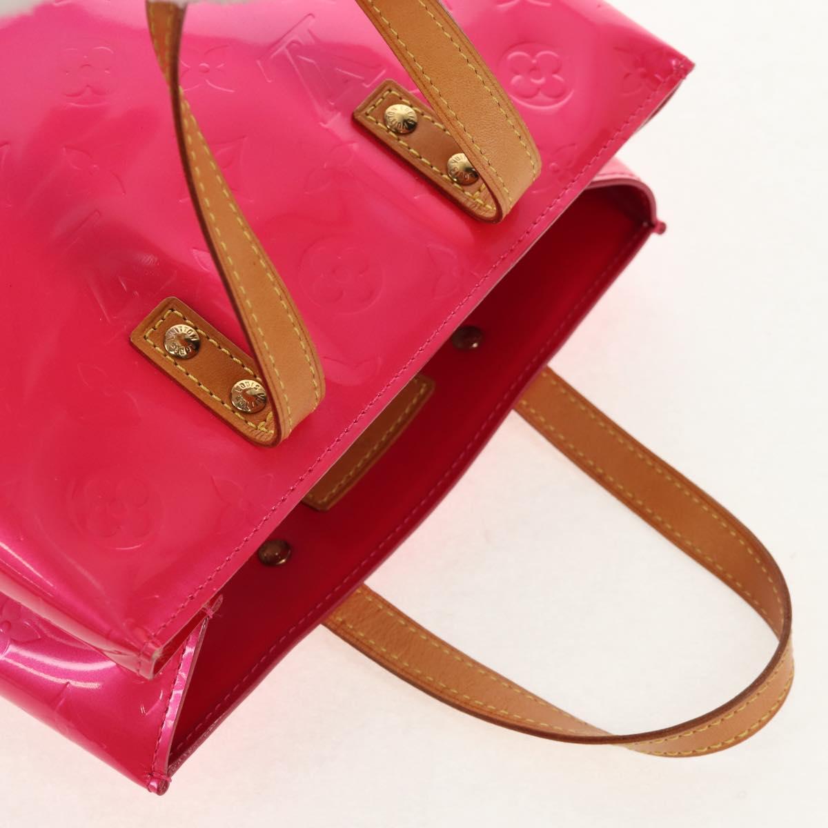 LOUIS VUITTON Monogram Vernis Reade PM Bag Fuchsia Pink M91221 LV Auth yk19889A