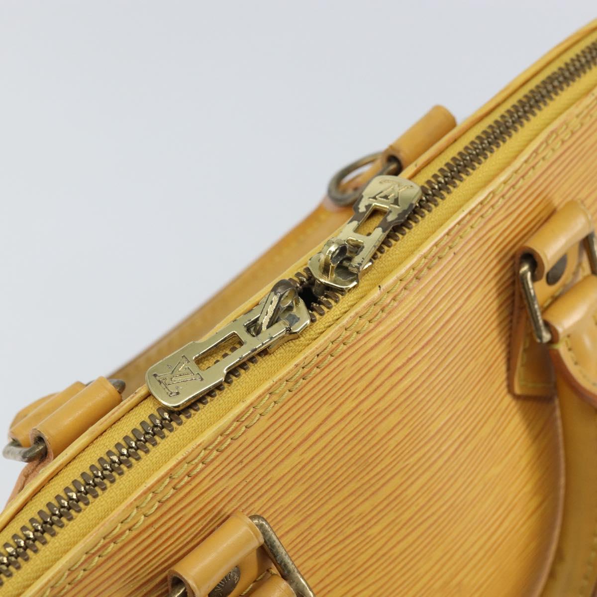 LOUIS VUITTON Epi Alma Hand Bag Yellow M52149 LV Auth yk19908