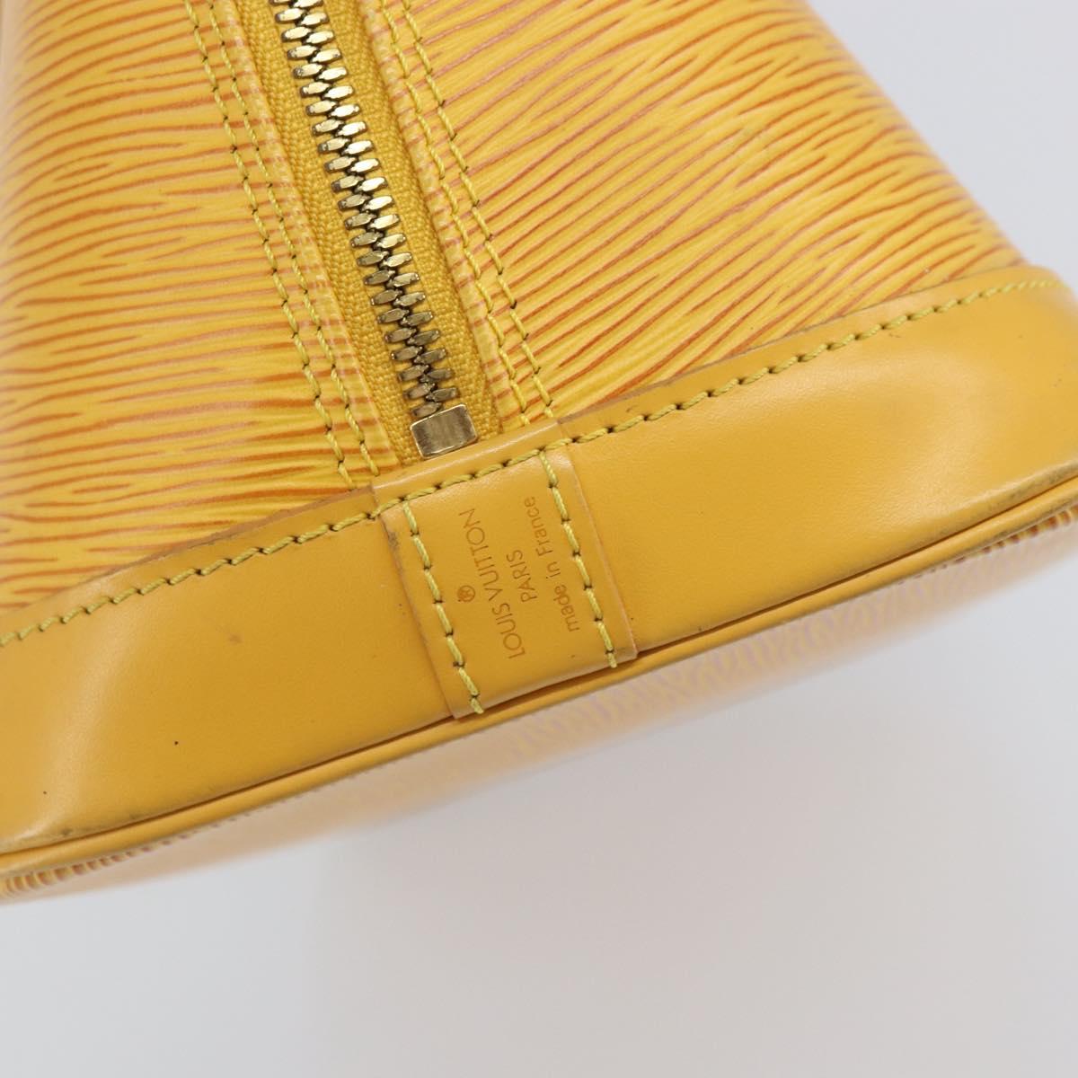 LOUIS VUITTON Epi Alma Hand Bag Yellow M52149 LV Auth yk19908