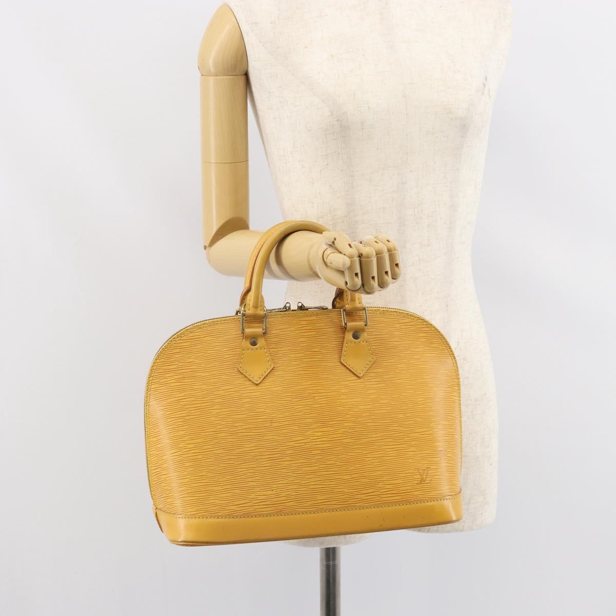 LOUIS VUITTON Epi Alma Hand Bag Yellow M52149 LV Auth yk19908
