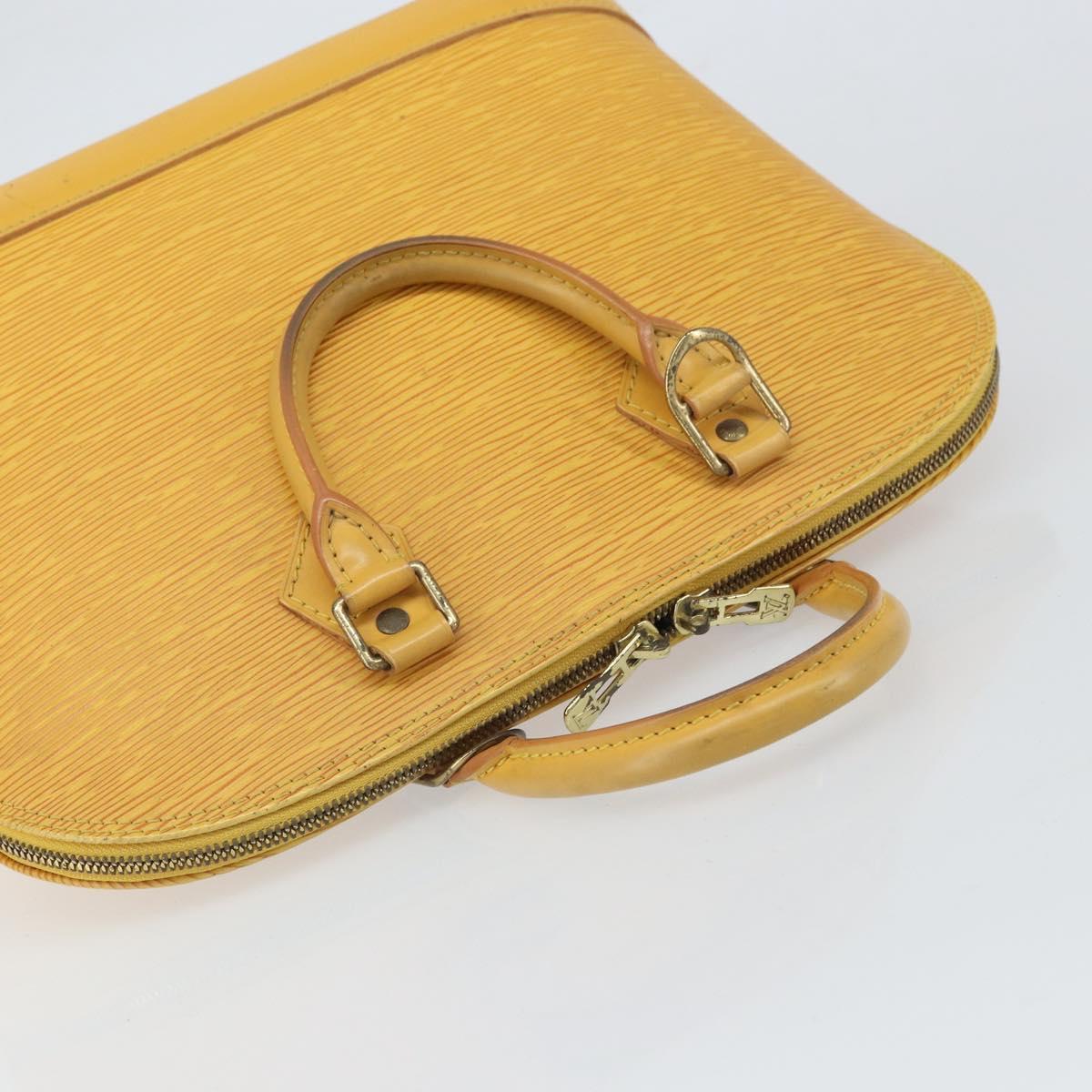 LOUIS VUITTON Epi Alma Hand Bag Yellow M52149 LV Auth yk19908