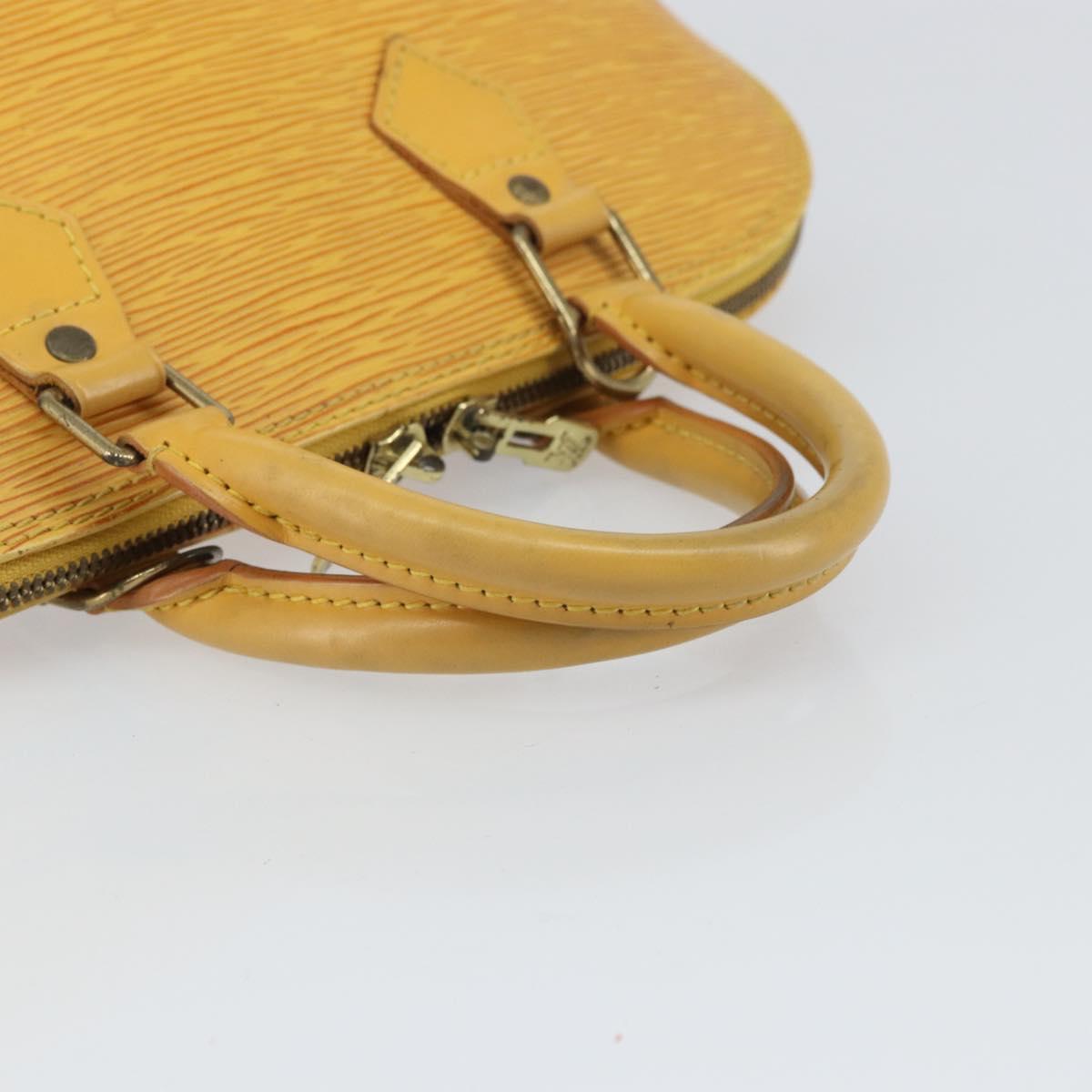 LOUIS VUITTON Epi Alma Hand Bag Yellow M52149 LV Auth yk19908