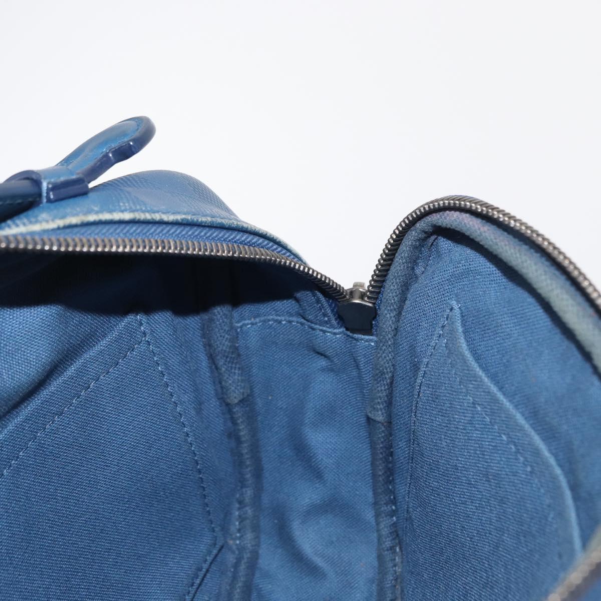 LOUIS VUITTON Damier Infini Ambreil Bag Leather Blue N41354 LV Auth yk19931