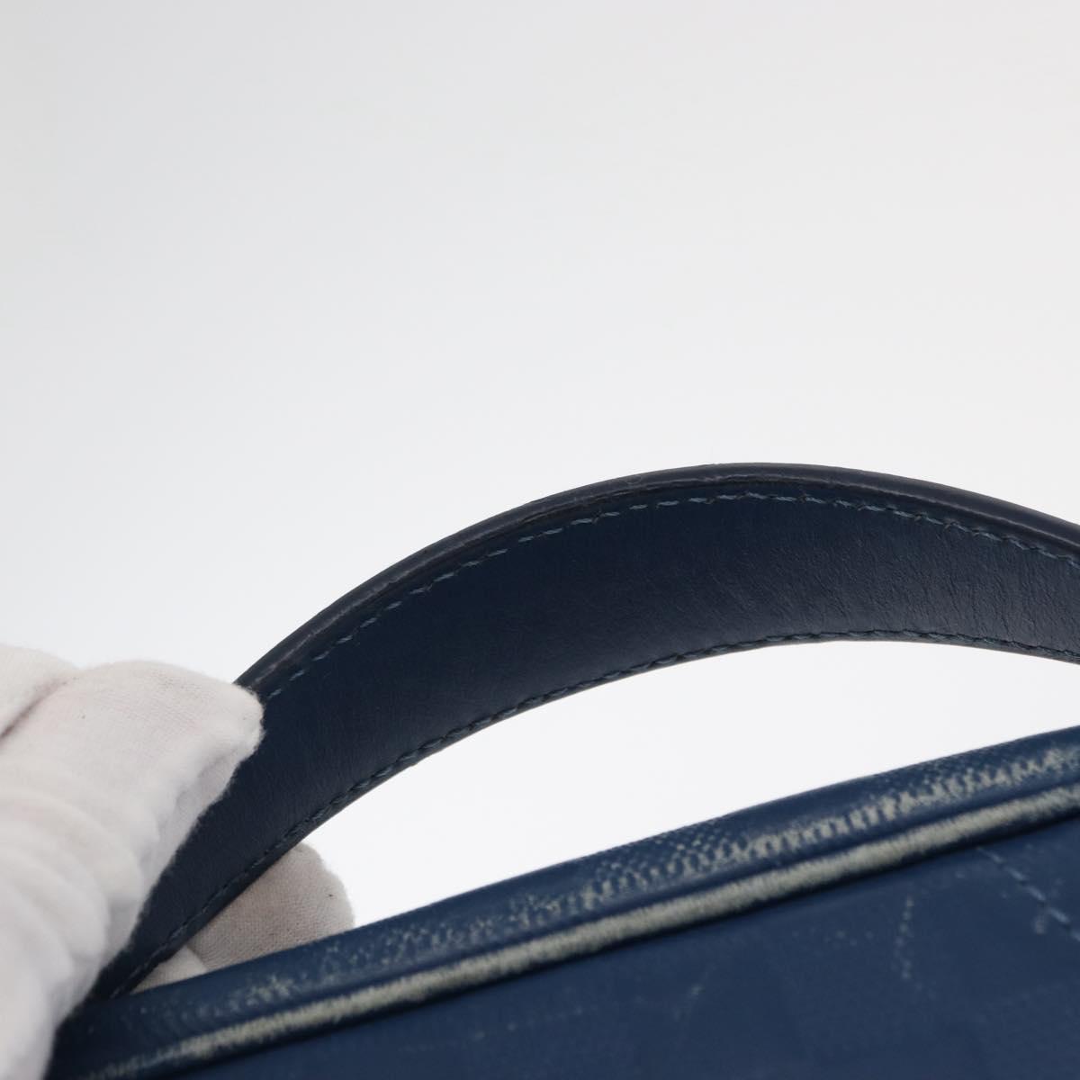 LOUIS VUITTON Damier Infini Ambreil Bag Leather Blue N41354 LV Auth yk19931
