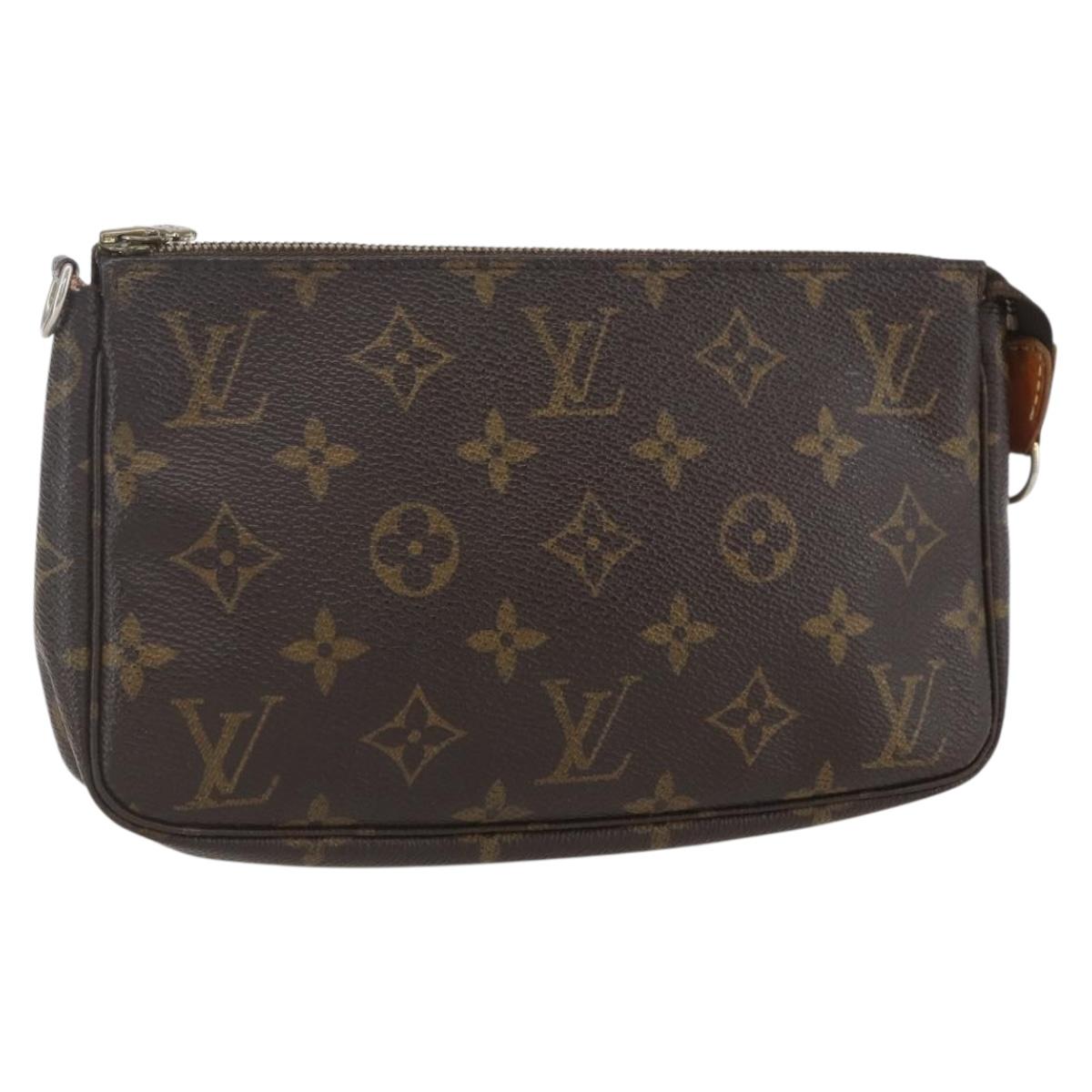 LOUIS VUITTON Monogram Pochette Accessoires Pouch M51980 LV Auth yk19935