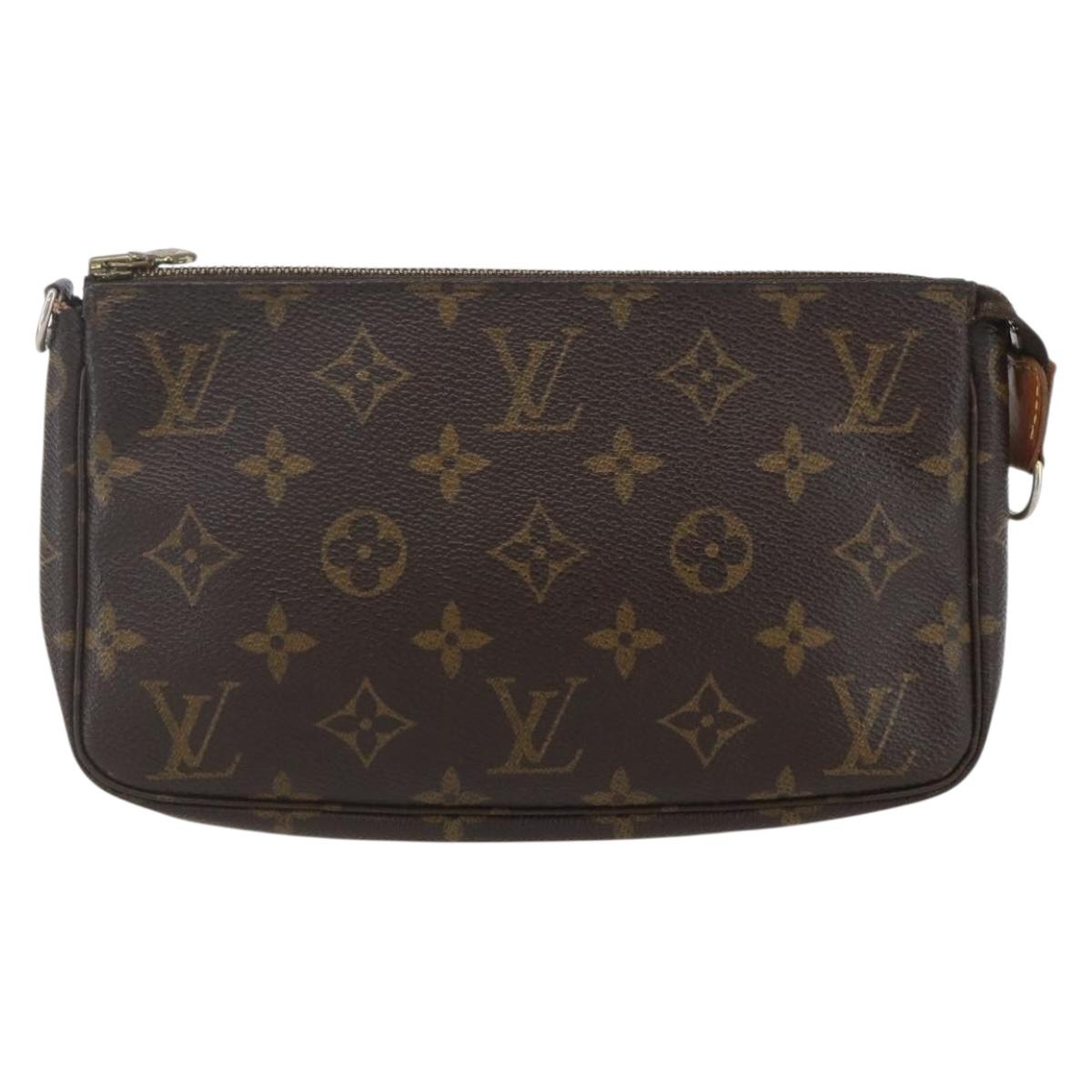 LOUIS VUITTON Monogram Pochette Accessoires Pouch M51980 LV Auth yk19935