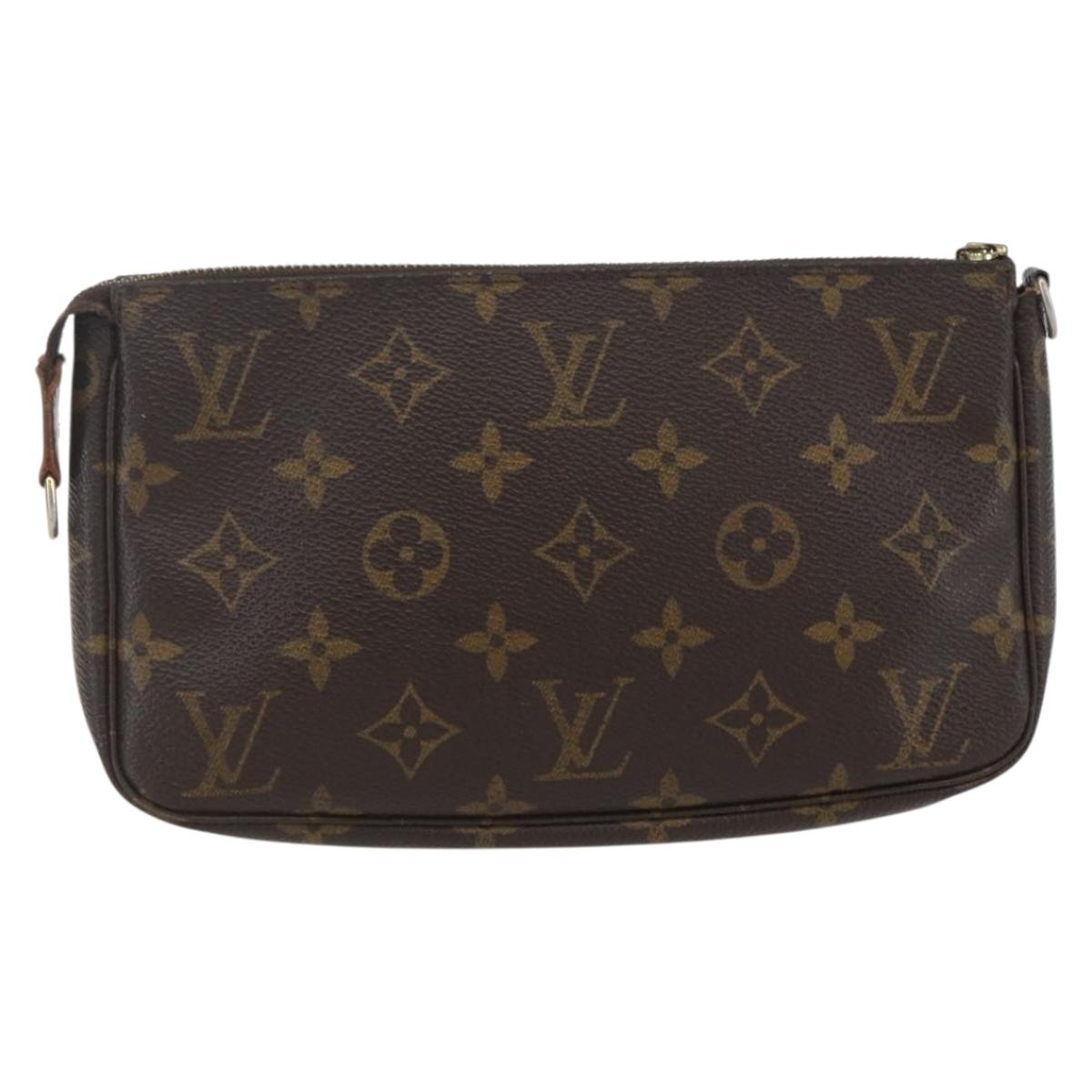 LOUIS VUITTON Monogram Pochette Accessoires Pouch M51980 LV Auth yk19935