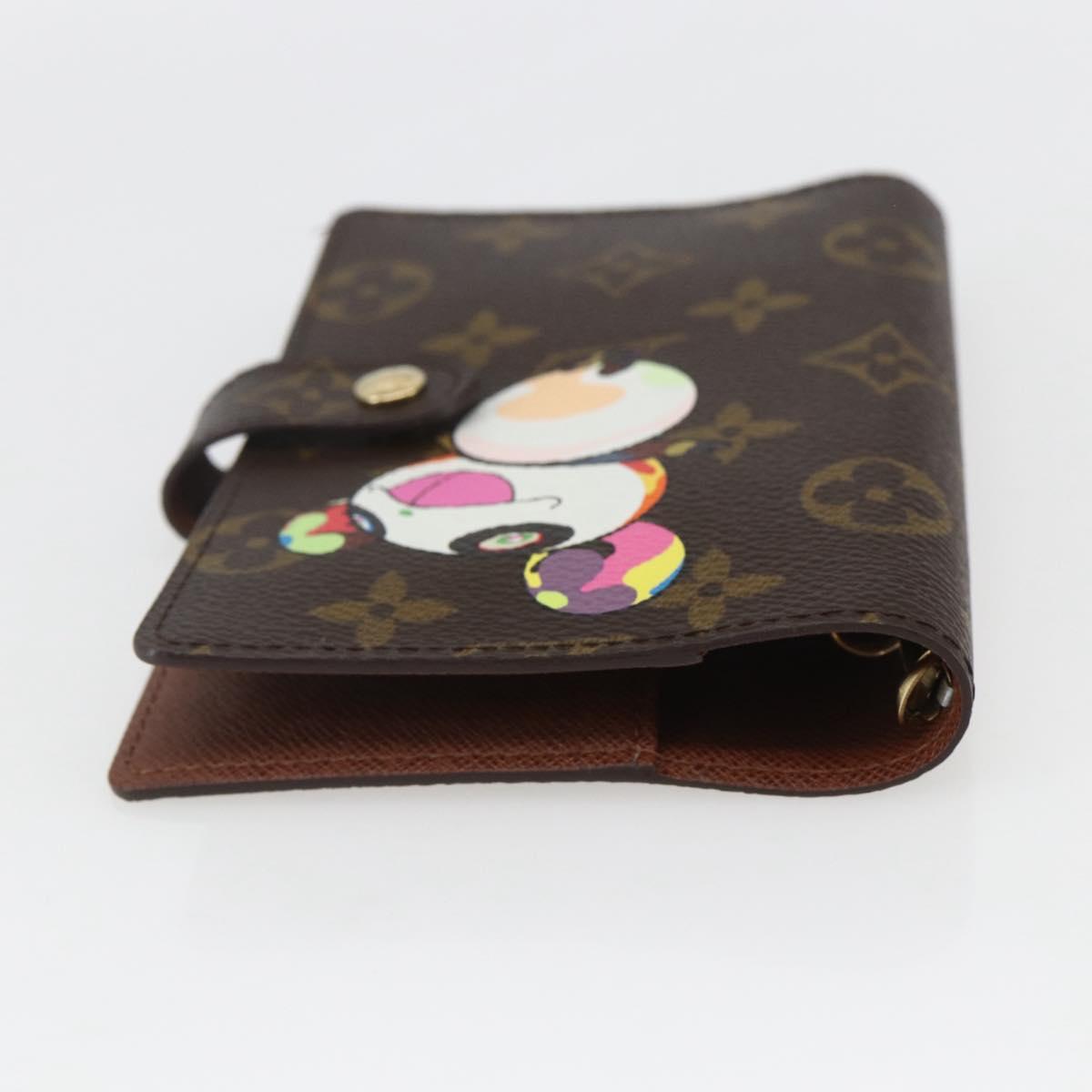 LOUIS VUITTON Monogram Panda Agenda PM Day Planner Cover R20011 LV Auth yk19949V