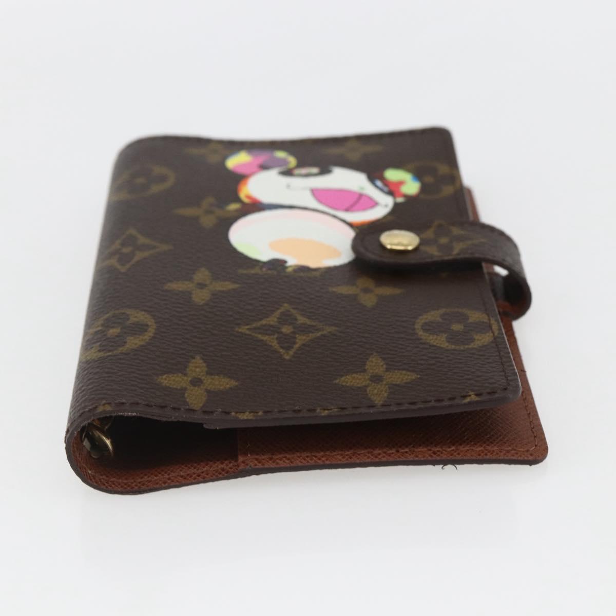 LOUIS VUITTON Monogram Panda Agenda PM Day Planner Cover R20011 LV Auth yk19949V