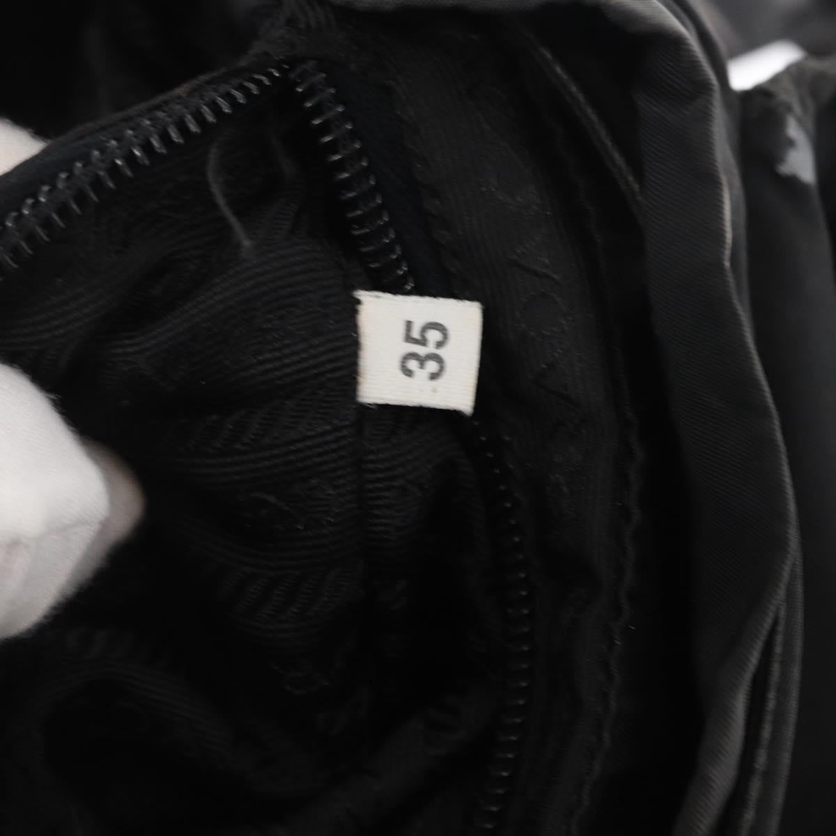 PRADA Backpack Nylon Black Silver Auth yk19964