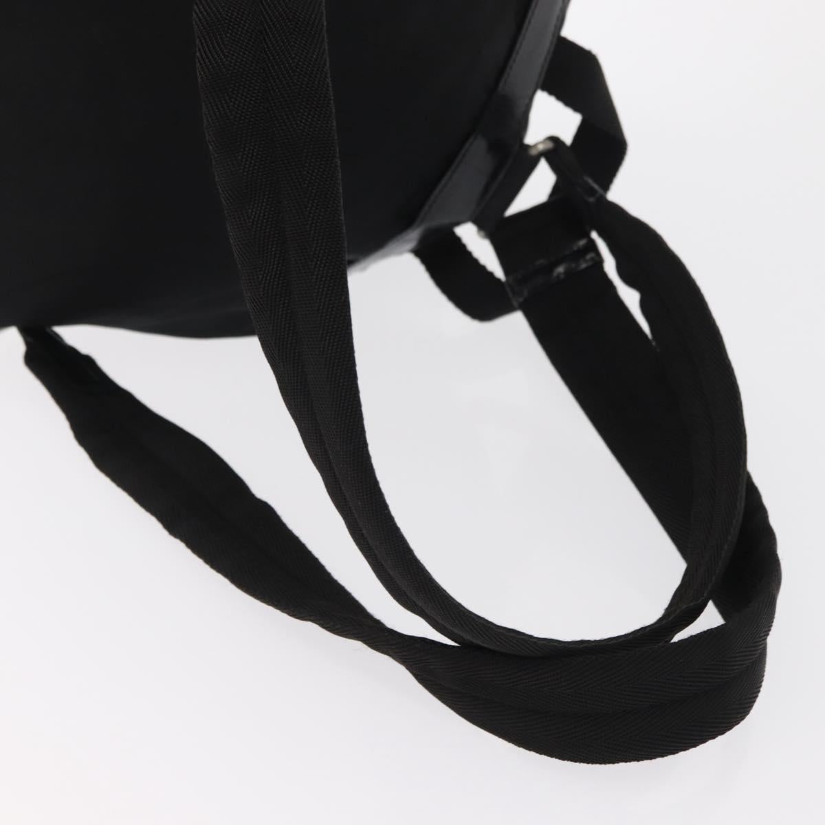 PRADA Backpack Nylon Black Silver Auth yk19964