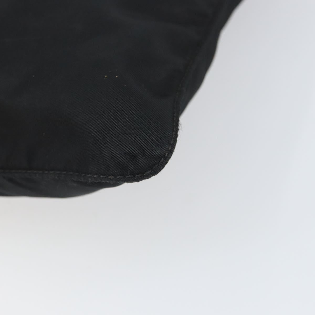 PRADA Shoulder Bag Nylon Black Silver Auth yk19974