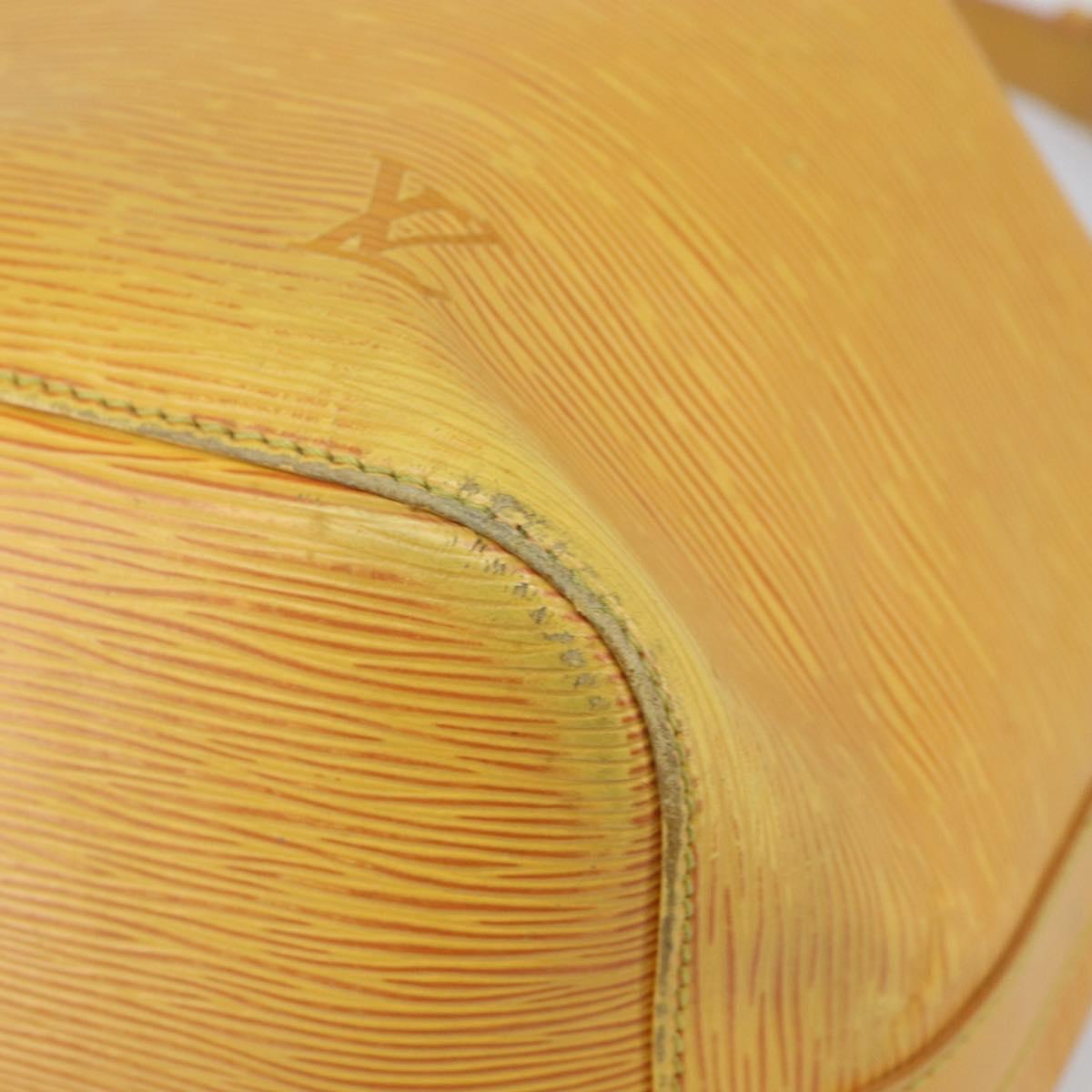 LOUIS VUITTON Epi Petit Noe Shoulder Bag Yellow M44109 LV Auth yk19985