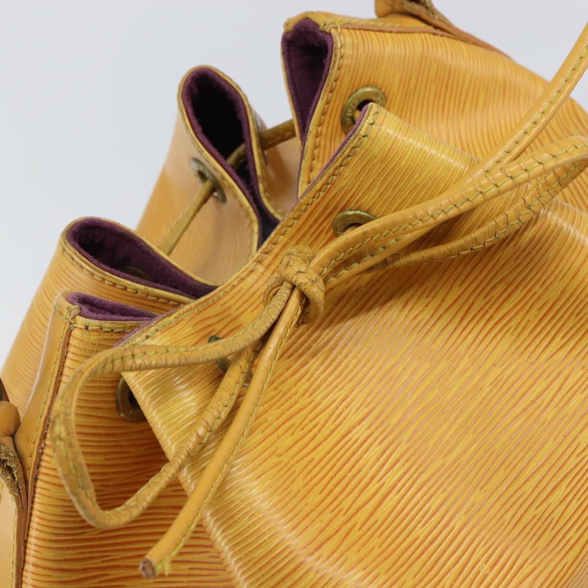LOUIS VUITTON Epi Petit Noe Shoulder Bag Yellow M44109 LV Auth yk19985