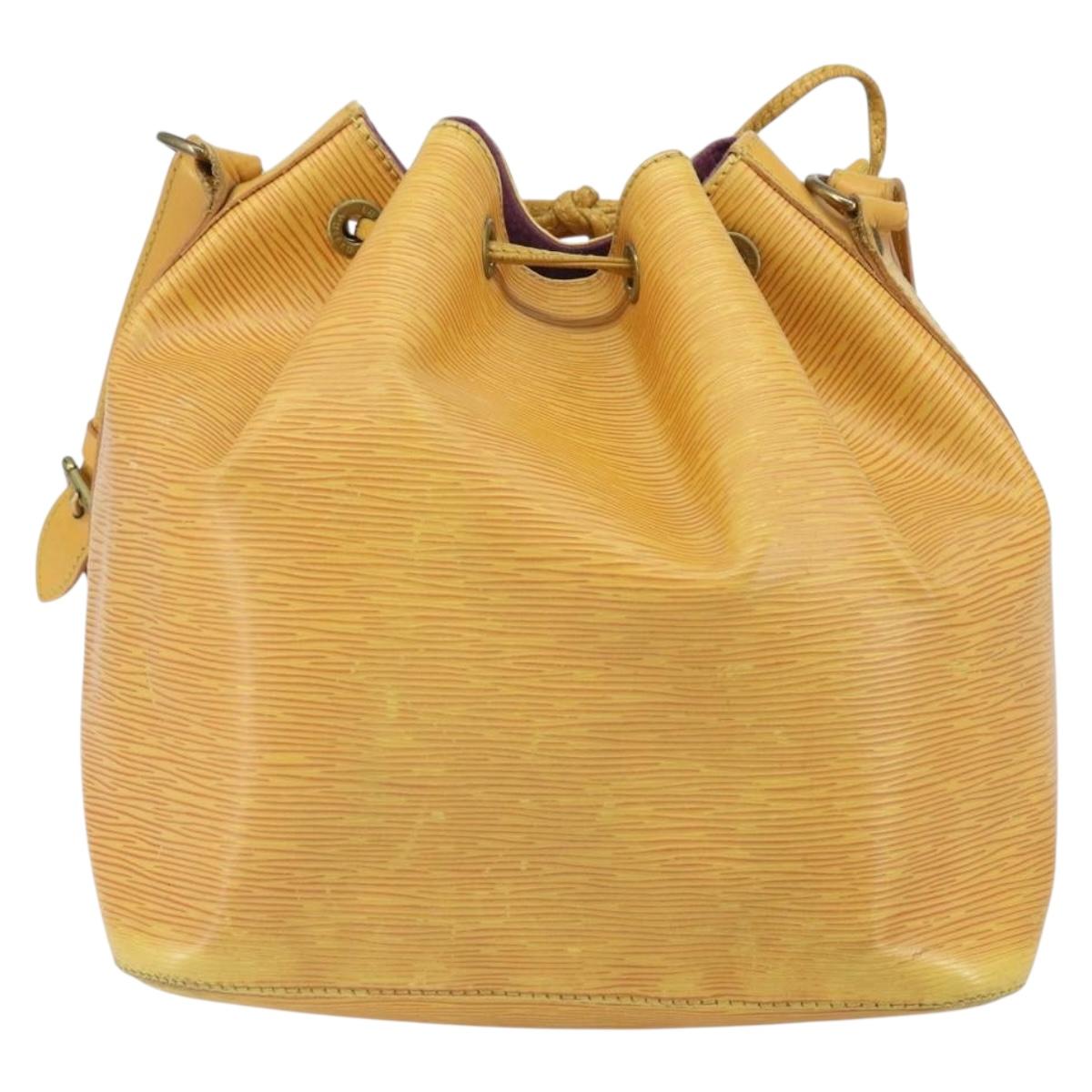 LOUIS VUITTON Epi Petit Noe Shoulder Bag Yellow M44109 LV Auth yk19985