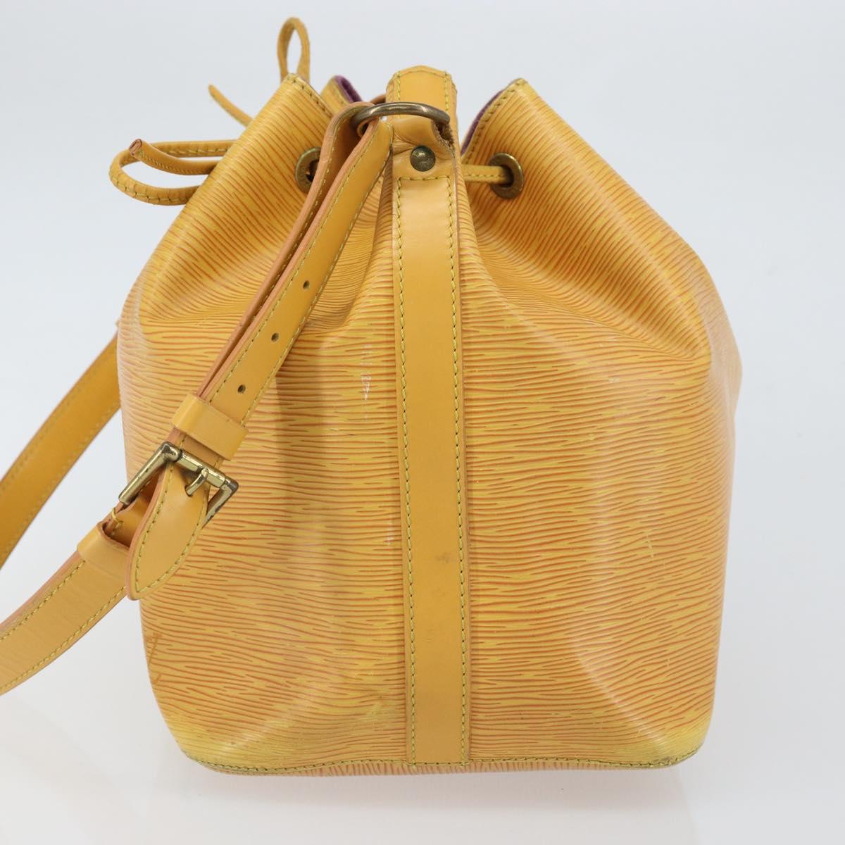 LOUIS VUITTON Epi Petit Noe Shoulder Bag Yellow M44109 LV Auth yk19985