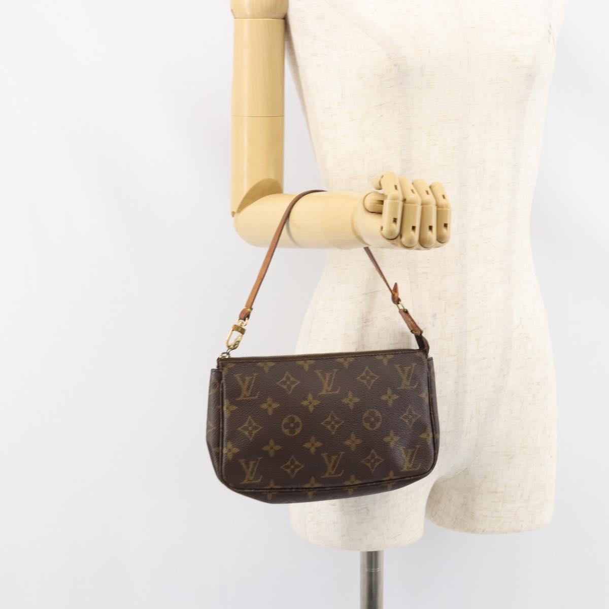 LOUIS VUITTON Monogram Pochette Accessoires Pouch M51980 LV Auth yk19997