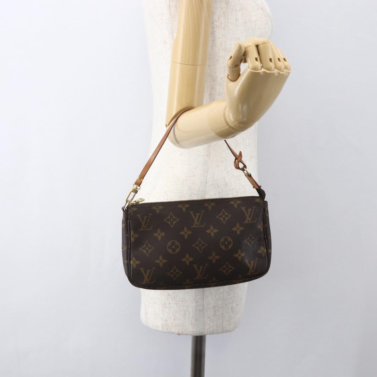 LOUIS VUITTON Monogram Pochette Accessoires Pouch M51980 LV Auth yk19998