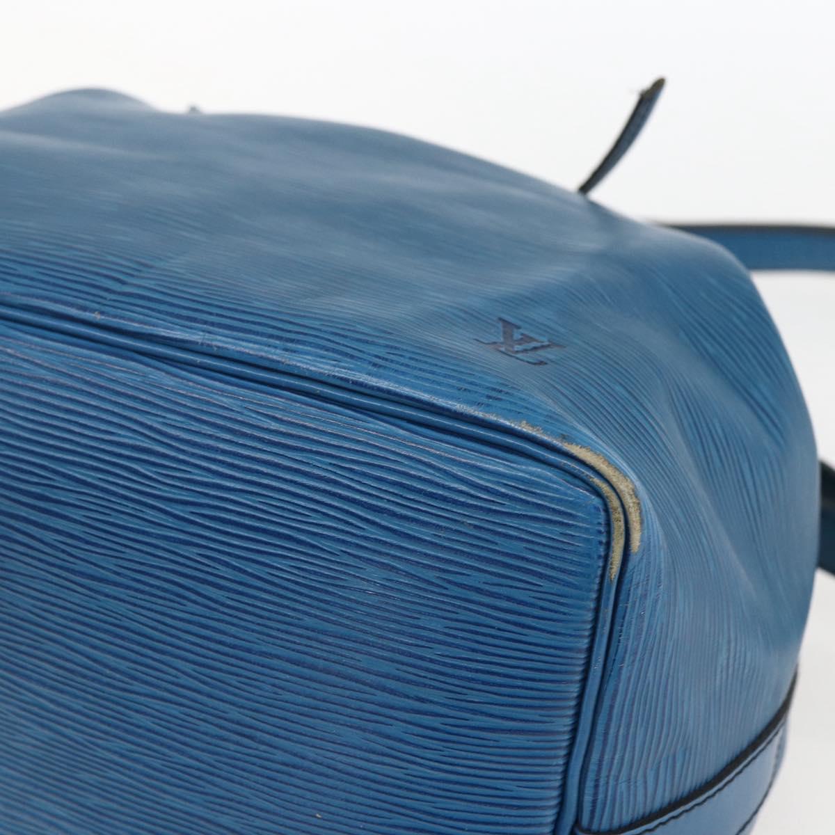 LOUIS VUITTON Epi Petit Noe Shoulder Bag Blue M44105 LV Auth yk20000