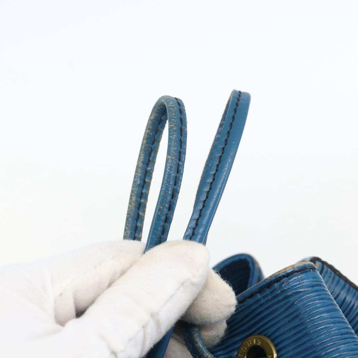 LOUIS VUITTON Epi Petit Noe Shoulder Bag Blue M44105 LV Auth yk20000