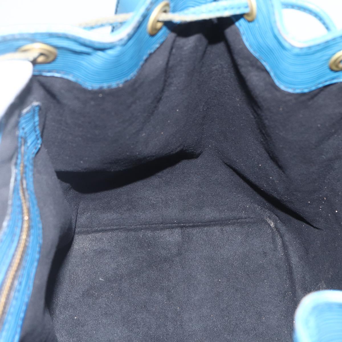 LOUIS VUITTON Epi Petit Noe Shoulder Bag Blue M44105 LV Auth yk20000