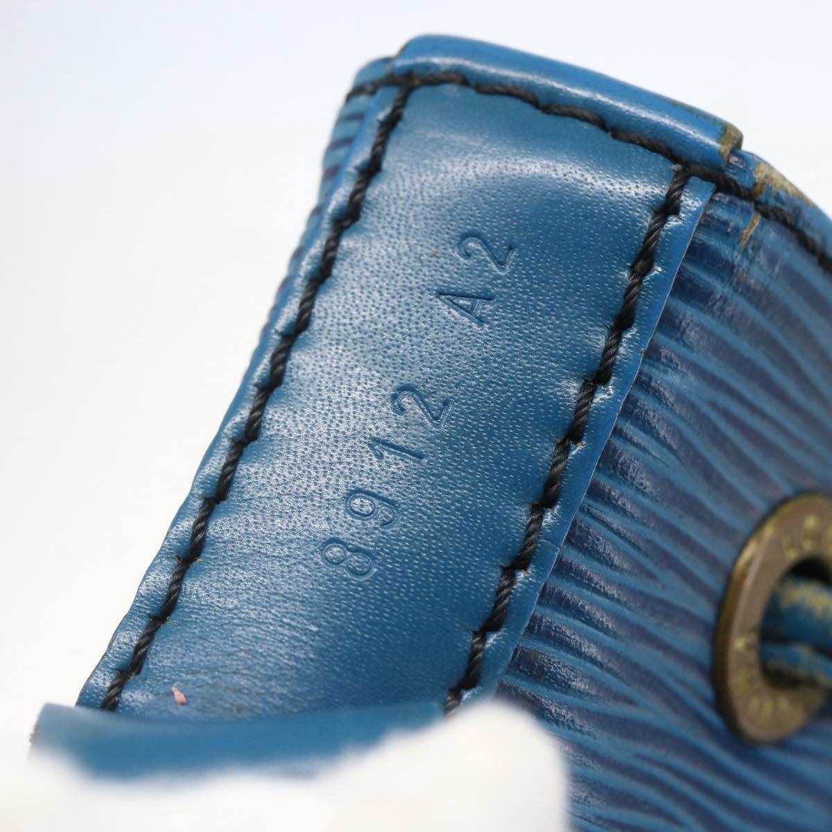 LOUIS VUITTON Epi Petit Noe Shoulder Bag Blue M44105 LV Auth yk20000