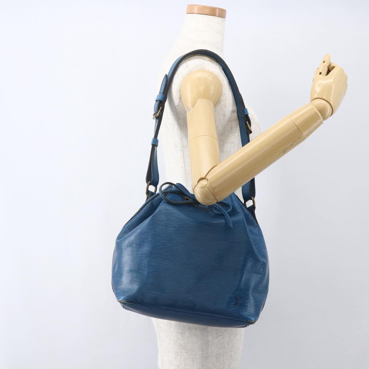 LOUIS VUITTON Epi Petit Noe Shoulder Bag Blue M44105 LV Auth yk20000
