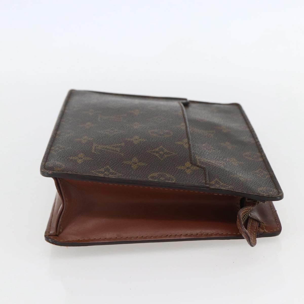 LOUIS VUITTON Monogram Pochette Homme Clutch Bag M51795 LV Auth yk20002