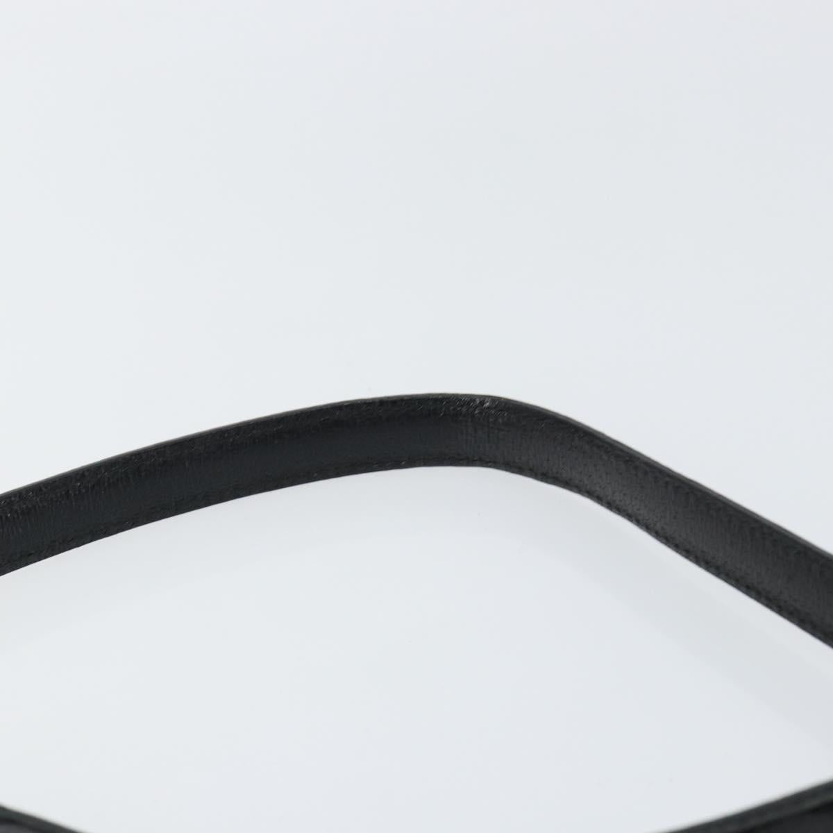 GUCCI GG Canvas Shoulder Bag Black Silver 113012 Auth yk20005V