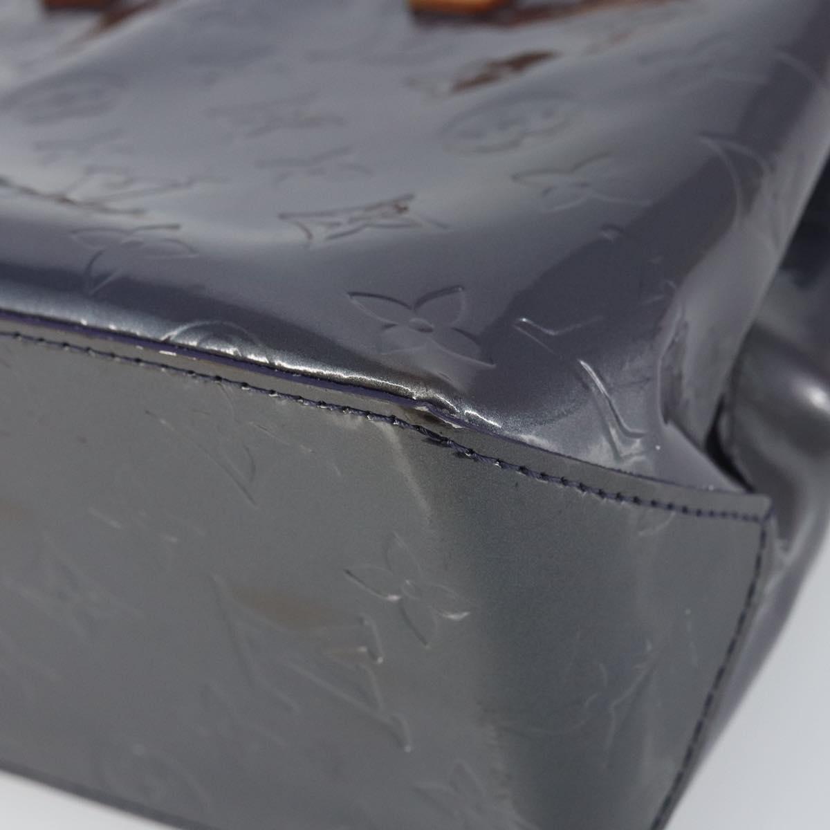 LOUIS VUITTON Monogram Vernis Reade PM Hand Bag Indigo M91335 LV Auth yk20031A