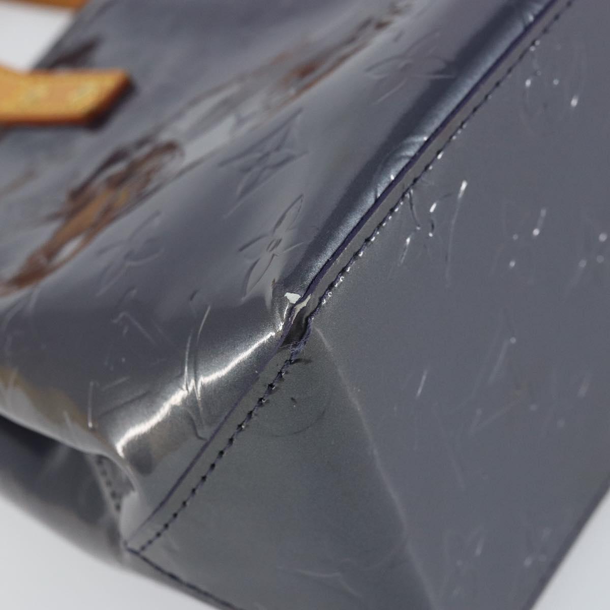 LOUIS VUITTON Monogram Vernis Reade PM Hand Bag Indigo M91335 LV Auth yk20031A