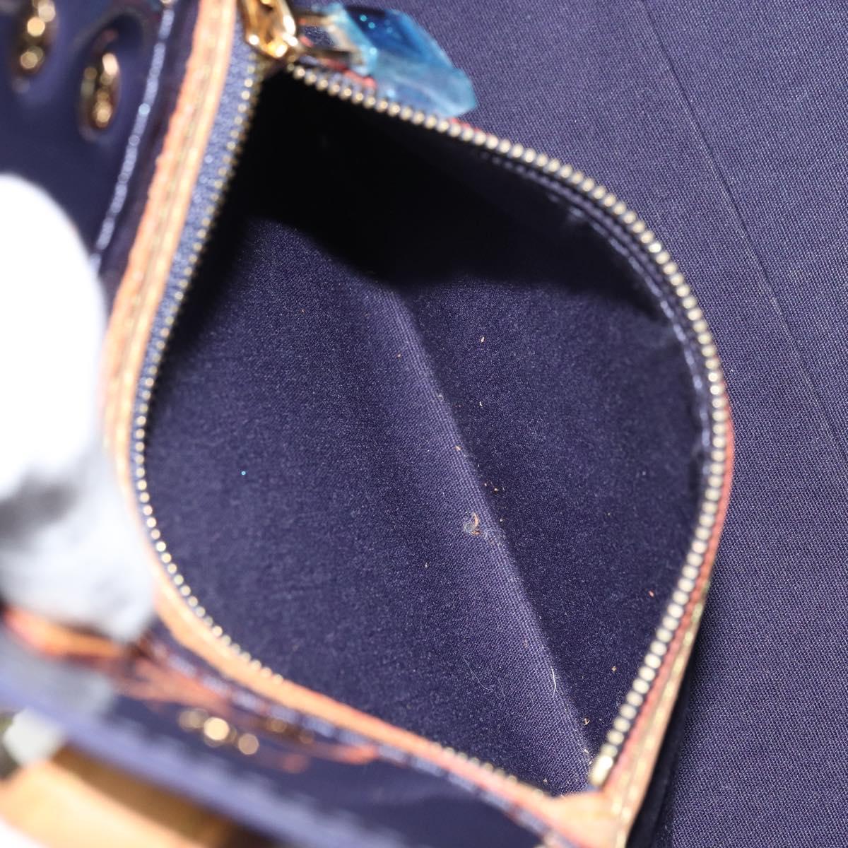 LOUIS VUITTON Monogram Vernis Reade PM Hand Bag Indigo M91335 LV Auth yk20031A