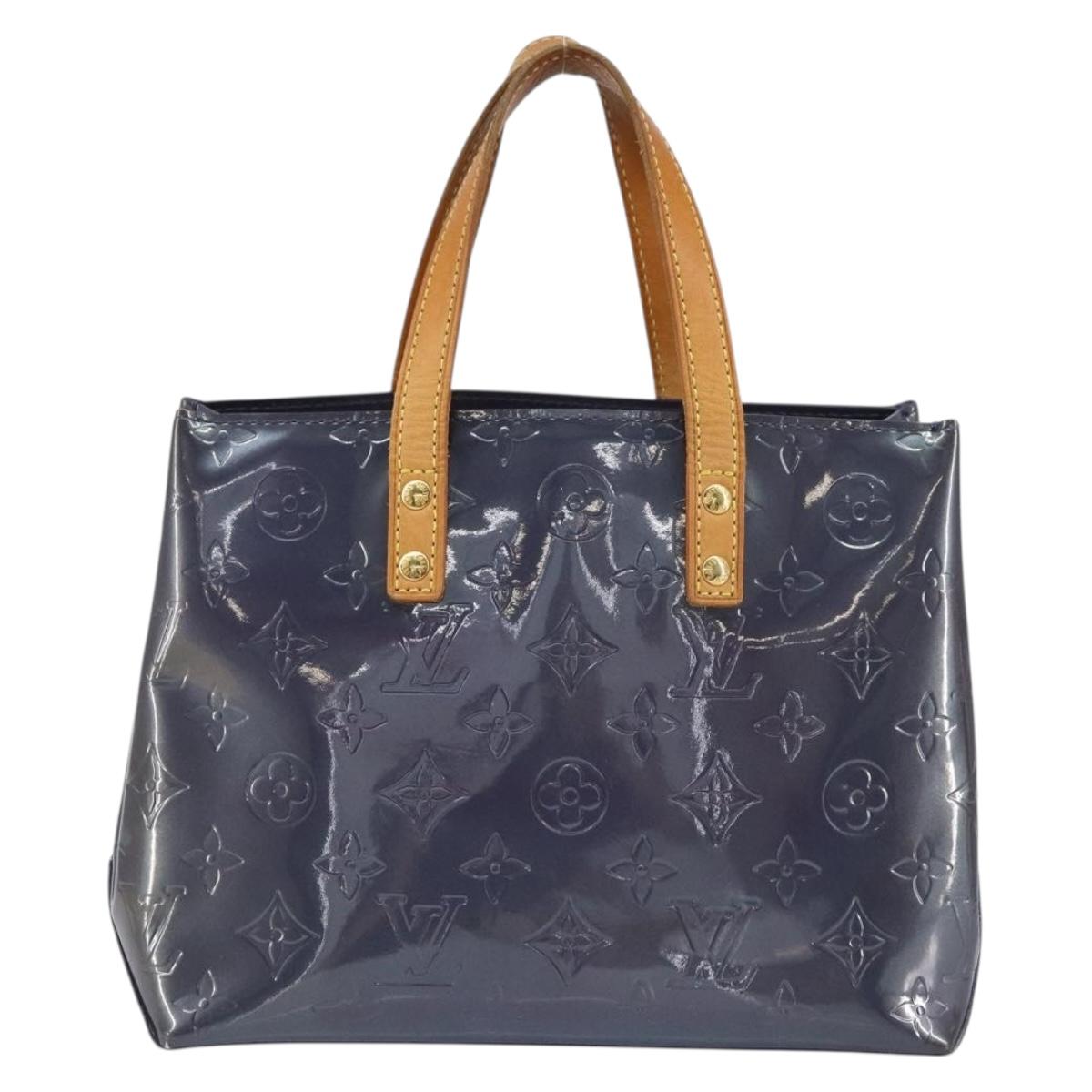 LOUIS VUITTON Monogram Vernis Reade PM Hand Bag Indigo M91335 LV Auth yk20031A