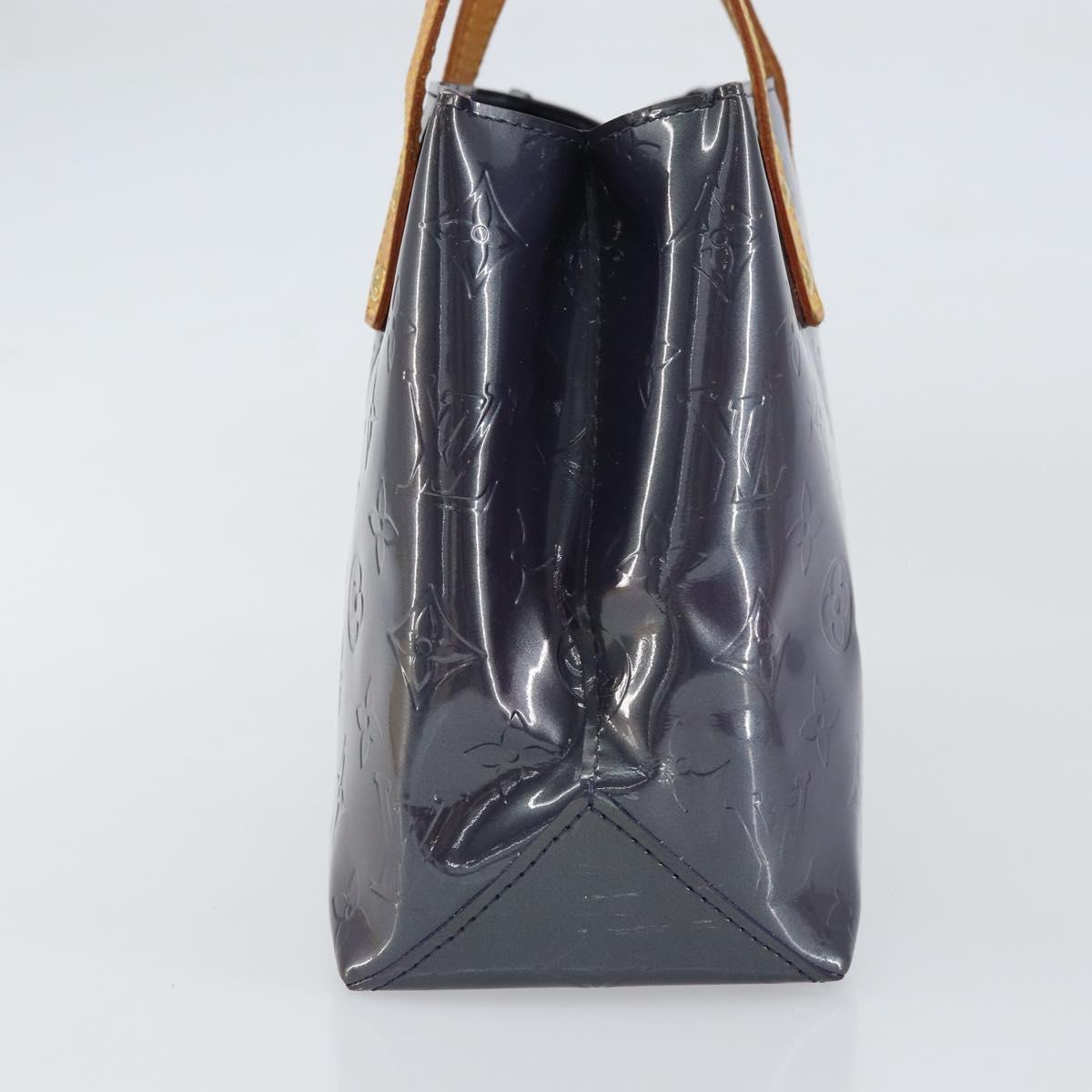 LOUIS VUITTON Monogram Vernis Reade PM Hand Bag Indigo M91335 LV Auth yk20031A