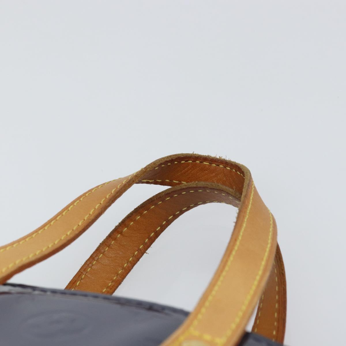 LOUIS VUITTON Monogram Vernis Reade PM Hand Bag Indigo M91335 LV Auth yk20031A